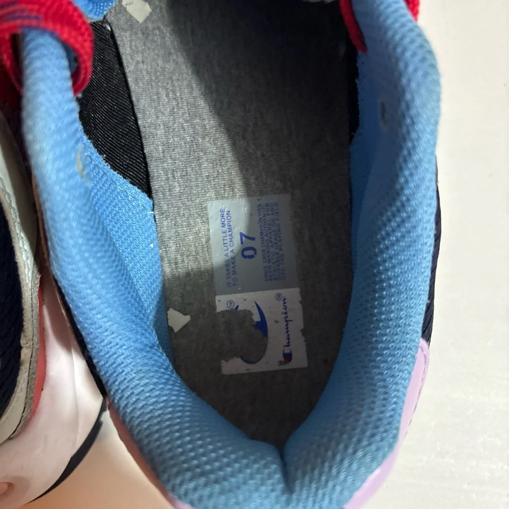 Champion Athletic Shoes in Blue, Pink,‎ and Red